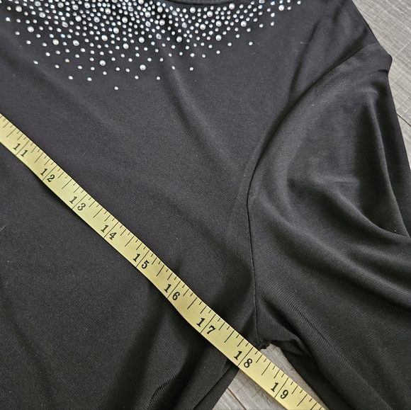 Cactus 2 Two Piece Black Leggings & Long Sleeve Rhinestone Top Lot Small - Picture 9 of 12